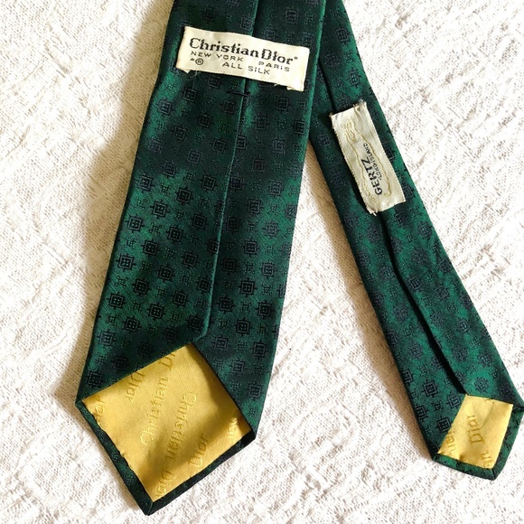 Christian Dior Vintage 1960's Silk Foulard 3" Tie - Picture 1 of 4